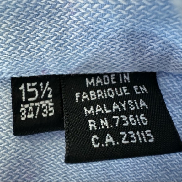 BOSS Light Blue Men's Shirt Sz 15 1/2 34-35 - Picture 8 of 10